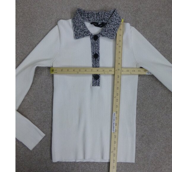 Proenza Schouler Ribbed Polo Sweater (Light spots in some parts of fabric) - Picture 11 of 14